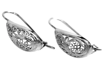 Русское серебро 925 Советский СССР Винтажные серьги ven023s