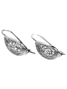 Russisches Silber 925 Sowjetische UdSSR Vintage Ohrringe ven023s