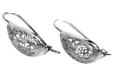Russisches Silber 925 Sowjetische UdSSR Vintage Ohrringe ven023s