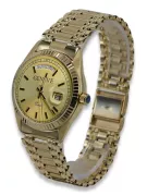 Herrenuhr aus 14-karätigem Gold mit Armband Geneve mw013ydy&mbw006yo