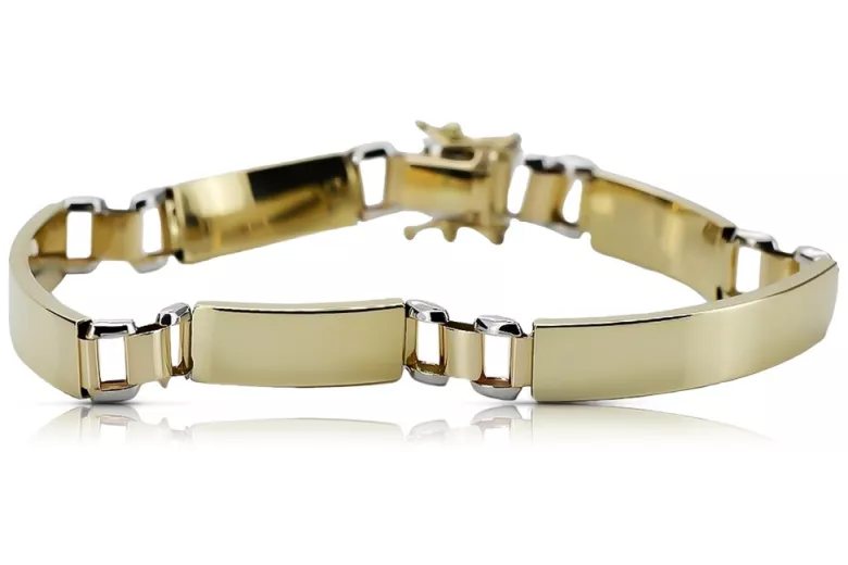 Italienisch Gelb 14k Gold Armband cb119yw