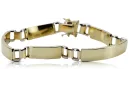 Italian yellow 14k gold mans bracelet cb119yw