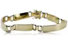Italian yellow 14k gold mans bracelet cb119yw