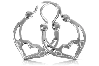 Русское серебро 925 Советский СССР Винтажные серьги ven024s