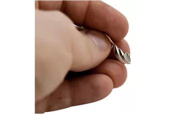 Русская роза розовая Советская 14к 585 золото СССР Винтажные серьги из листьев ven027