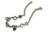 Italian yellow 14k 585 gold charms bracelet cb112yw