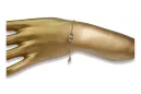 Желтый и белый Итальянский 14-крупный золотой фантазийный браслет cb137