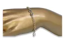 Armband aus 14-karätigem Gold, Gelb-Weiß-Italienisches Gold, CB145YW
