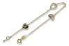 Italian yellow 14k gold lady Circle bracelet Celeblity cbc004y