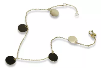 Pulsera ★ de oro rosa amarillo russiangold.com ★ Oro 585 333 Precio bajo