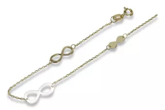 Pulsera ★ de oro rosa amarillo russiangold.com ★ Oro 585 333 Precio bajo