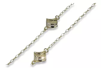 Gelb-weiße italienische Goldkette, modisch cc070