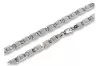 White 14k 585 gold hollow chain cc093w