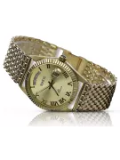 Złoty zegarek z bransoletą męski 14k 585 Geneve mw013ydg&mbw013y