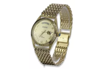 Auksinis laikrodis su vyrų apyranka 14k 585 Geneve mw013ydg&mbw013y