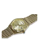 Gold men's watch Geneve ★ zlotychlopak.pl ★ Gold purity 585 333 Low Price!