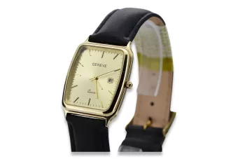 Yellow 14k gold men's watch Geneve mw002ydy