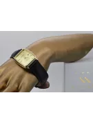 Gold men's watch Geneve ★ zlotychlopak.pl ★ Gold purity 585 333 Low Price!