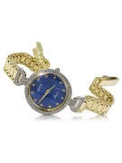 Prześliczny 14k złoty damski zegarek Geneve lw004ydbl