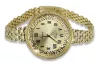 Italian yellow gold lady watch Geneve Lady Gift lw114y