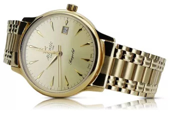 Montre Suisse en Or 14K pour Homme, Saphir, 40mm