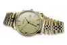 Мужские часы из золота 14 карат 585 пробы с браслетом Geneve mw017y&mbw018y