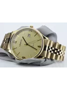 Мъжки часовник 14k 585 злато с гривна Geneve mw017y&mbw018y