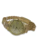 Montre homme en or 14 carats 585 avec bracelet Geneve mw017y&mbw018y