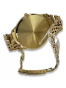 Herrenuhr aus 14 Karat 585er Gold mit Geneve-Armband mw017y&mbw018y