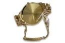 Herrenuhr aus 14 Karat 585er Gold mit Geneve-Armband mw017y&mbw018y