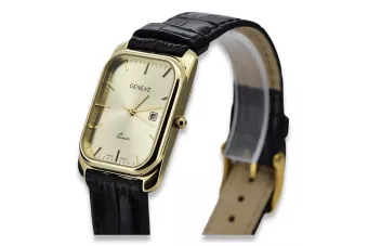 Amarillo oro de 14k 585 hombres reloj Geneve mw001ydy