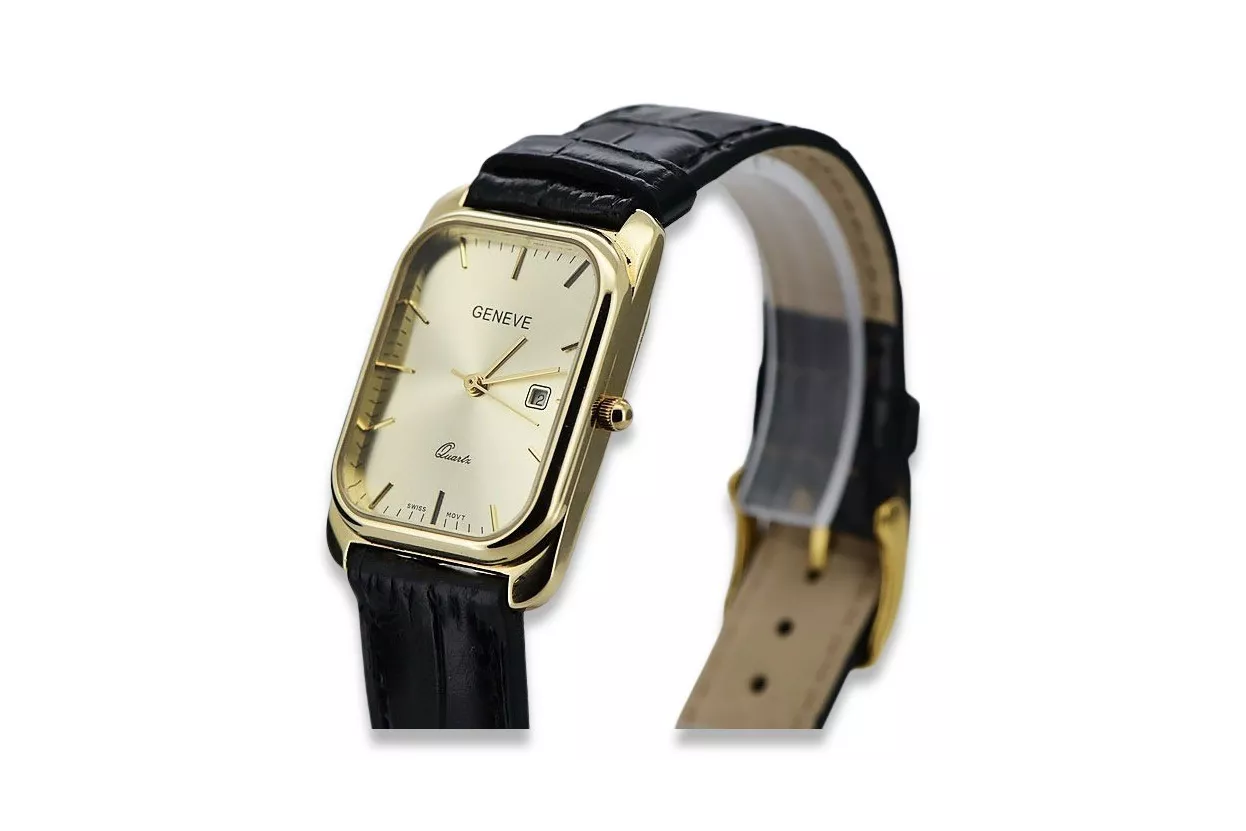 🟠 Reloj de Oro 14k para Hombre Geneve Italiano - Joyería Orovel's