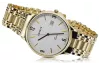Жълт 14k 585 златен мъжки часовник Geneve mw017ydw&mbw006yo