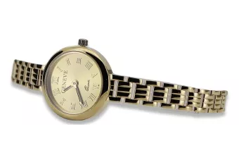 Krásné 14k zlaté ženské hodinky žánev LW038Y