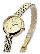 Prześliczny 14k złoty damski zegarek Geneve lw048y