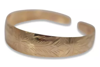 Ρωσικό βραχιόλι 14k 585 από κόκκινο χρυσό vb003