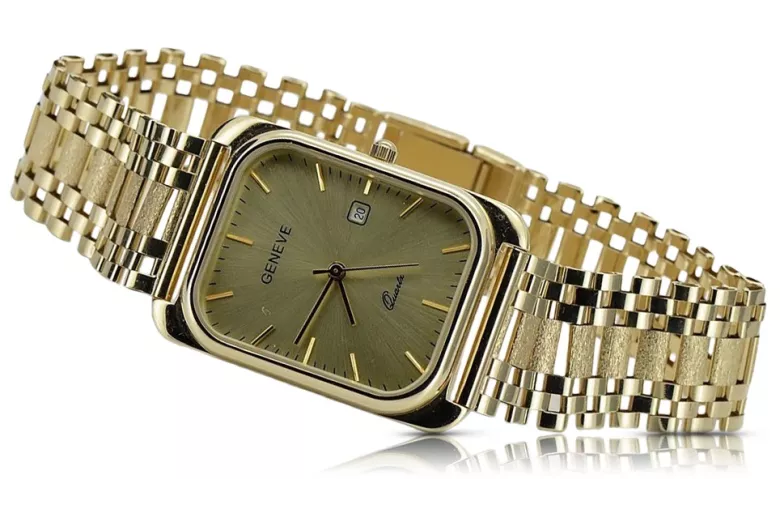 Gold men's watch Geneve ★ https://zlotychlopak.pl/ru/ ★ Золотая чистота 585 333 Низкая Цена!