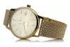 Yellow 14k gold men's watch Atlantic wristwatch mw003y&mbw014y