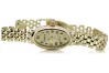 Yellow 14k gold lady Geneve watch Gift lw095y