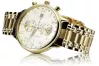 Galben 14k aur ceas pentru bărbați Geneve ceas de mână mw005ydy&mbw012y