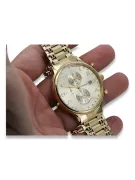 Goldene Herrenuhr Geneve ★ zlotychlopak.pl ★ Gold Reinheit 585 333 Niedriger Preis!