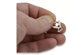 Золотий медальйон ангел 14к 585 значок Ангел pm014y