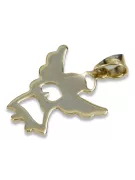 Gold-Engel-Medaillon 14k 585 Ikone Engel pm014y