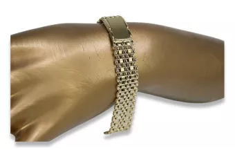 Гривна ★ за часовници от жълто розово злато russiangold.com ★ злато 585 333 Ниска цена