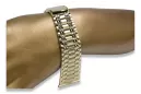 Bracelet montre d’homme jaune italien 14 carats mbw012y