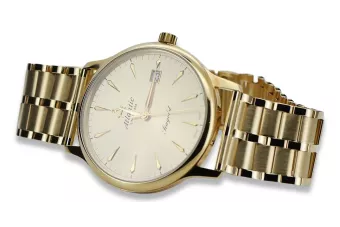 Reloj Atlantic de oro 14k 585 con pulsera para hombre mw003y&mbw007y