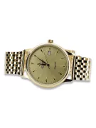 Złoty zegarek Atlantic 14k 585 z bransoletą męski mw003y&mbw008y