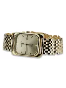 Gold men's watch Geneve ★ zlotychlopak.pl ★ Gold purity 585 333 Low Price!