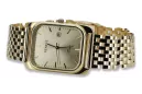 Gold men's watch Geneve ★ zlotychlopak.pl ★ Gold purity 585 333 Low Price!