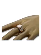 Мужское золотое кольцо из красного золота 14к 585 пробы vsn045